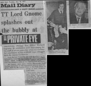 TT_lord_gnome_splashes_out_the_bubbly_at_private_eye 10_05_1977